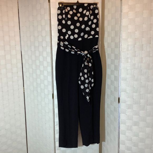 club monaco silk strapless jumpsuit size 4 - Picture 2 of 9